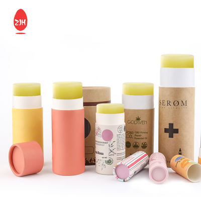 CMYK Deodorante Biodegradabile Cilindro Tubo Scatola Cartone Tubi Rossetto