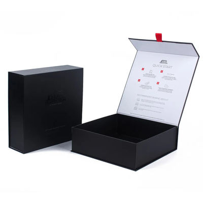 Contenitori di regalo postali del magnete del nastro per il cappotto Matte Black Clothing Handmade UV brillante