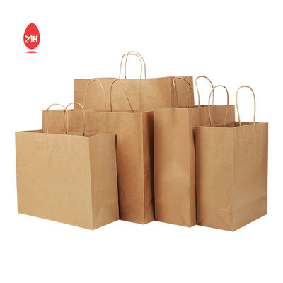 L'imballaggio del regalo di 3x8.5 pollici insacca il sacchetto della carta Kraft dell'imballaggio dell'abbigliamento dello SGS con la maniglia