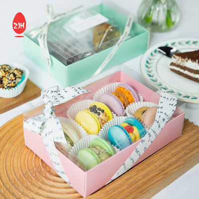 Confezione di scatole di biscotti Macaron riciclabili Scatola di cioccolatini per torte