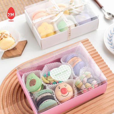 Confezione di scatole di biscotti Macaron riciclabili Scatola di cioccolatini per torte