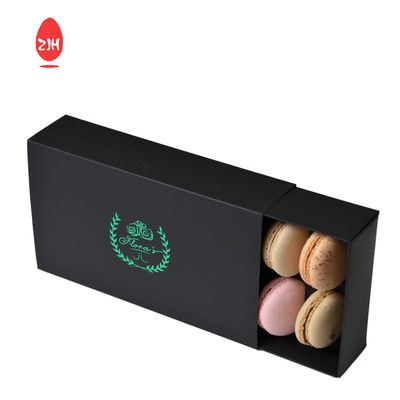 Contenitori di imballaggio per alimenti monouso di lusso da 11 cm Confezione di scatole di macaron rosa