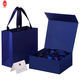 Eco Bag Printing Set di scatole regalo in materiale grigio personalizzato Set di scatole regalo per imballaggio