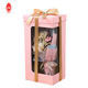 Confezione regalo di carta decorativa con finestra in pvc trasparente