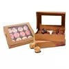 Scatola di carta per cupcake riutilizzabile per dolci di lusso con inserti