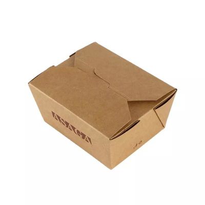Scatola di carta da asporto usa e getta, laminazione opaca Kraft Bubble Food Packaging