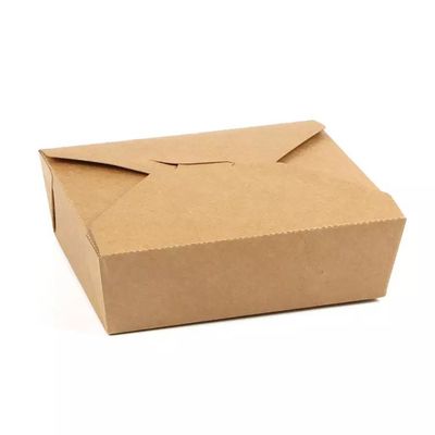 Scatola di carta da asporto usa e getta, laminazione opaca Kraft Bubble Food Packaging