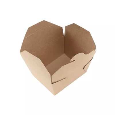 Scatola di carta da asporto usa e getta, laminazione opaca Kraft Bubble Food Packaging