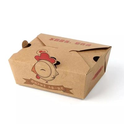 Scatola di carta da asporto usa e getta, laminazione opaca Kraft Bubble Food Packaging