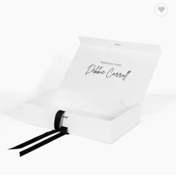 Scatole d'imballaggio pieganti su ordinazione di Logo Recycle White Box Cardboard con il nastro