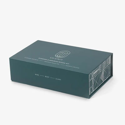 Contenitori rigidi magnetici di Logo Closure Gift Boxes Matt di cartone su ordinazione del nero riciclabili