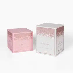 Cartone Matte Cosmetic Boxes Open Door bianco Logo For Cosmetics su ordinazione