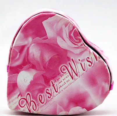 Scatole d'imballaggio del mazzo del fiore a forma di cuore rosa di lusso per Valentine Gift